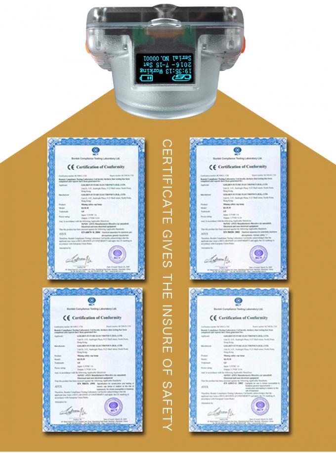 Lâmpada de mineração OLED sem fio certificada ATEX com carga indutiva para mineração subterrânea 8