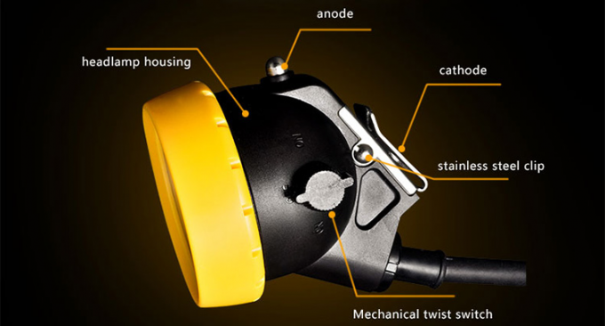 Lâmpada de mineração de LED recarregável à prova de explosão Golden Future IP68 5