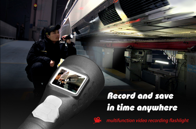 L&acirc;mpada de lanterna LED multifuncional com ecr&atilde; e DVR para inspec&ccedil;&otilde;es de seguran&ccedil;a ferrovi&aacute;ria 6