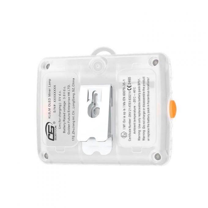 Lumin&aacute;ria de Cabe&ccedil;a para Minera&ccedil;&atilde;o &agrave; Prova de Explos&atilde;o KL6LM Aprovada pela ATEX, LED de 15000 Lux, Design Sem Fio 3