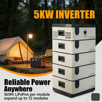 51.2V 15 KWH SPS002 Inverter solar LiFePO4 5KW para uso fora da rede