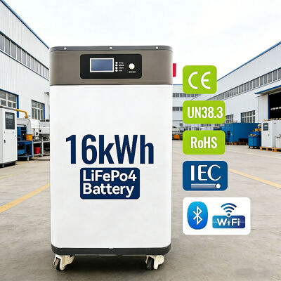 Bateria LiFePO4 Dividida de 16KWh NK006 51.2V 314Ah com Inversor de 10KW para Armazenamento de Energia Solar Residencial com BMS Inteligente