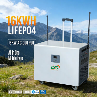 BH-16KWH All-in-one Série 15KWH Bateria Móvel Solar Portátil Industrial Power Bank Station PV para Carregar Veículo